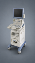 GE LOGIQ P5 Ultrasound system 2008 W/Probe E8CS & Printer